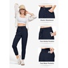 image:imageWillit Womens Linen Joggers Pants Lightweight BreathableNavy Blueupdate