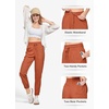 image:imageWillit Womens Linen Joggers Pants Lightweight BreathableOrange