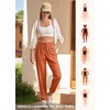 image:imageWillit Womens Linen Joggers Pants Lightweight BreathableOrange