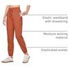 image:imageWillit Womens Linen Joggers Pants Lightweight BreathableOrange