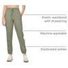 image:imageWillit Womens Linen Joggers Pants Lightweight BreathableSage Green