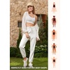 image:imageWillit Womens Linen Joggers Pants Lightweight BreathableWhite