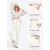 image:imageWillit Womens Linen Joggers Pants Lightweight BreathableWhite