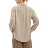 image:imageWillit Womens Linen Shirts Button Down Loose FitLight Khaki