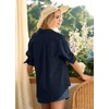 image:imageWillit Womens Linen Shirts Button Down Loose FitNavy