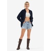image:imageWillit Womens Linen Shirts Button Down Loose FitNavy