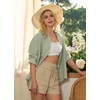 image:imageWillit Womens Linen Shirts Button Down Loose FitSage Green