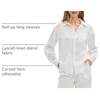 image:imageWillit Womens Linen Shirts Button Down Loose FitWhite