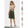 image:imageWillit Womens Linen Shorts Wide LegArmy Greenupdate