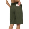 image:imageWillit Womens Linen Shorts Wide LegArmy Greenupdate