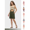 image:imageWillit Womens Linen Shorts Wide LegArmy Greenupdate