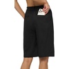 image:imageWillit Womens Linen Shorts Wide LegBlackupdate