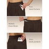 image:imageWillit Womens Linen Shorts Wide LegDark Brown