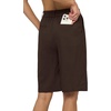 image:imageWillit Womens Linen Shorts Wide LegDark Brown