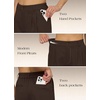 image:imageWillit Womens Linen Shorts Wide LegDark Brown