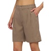 image:imageWillit Womens Linen Shorts Wide LegDeep Khaki