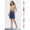 image:imageWillit Womens Linen Shorts Wide LegDenim Blue