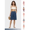 image:imageWillit Womens Linen Shorts Wide LegDenim Blueupdate