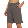 image:imageWillit Womens Linen Shorts Wide LegGray
