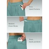 image:imageWillit Womens Linen Shorts Wide LegLake Green
