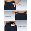 image:imageWillit Womens Linen Shorts Wide LegNavy Blue