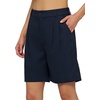 image:imageWillit Womens Linen Shorts Wide LegNavy Blue
