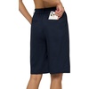 image:imageWillit Womens Linen Shorts Wide LegNavy Blueupdate