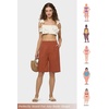 image:imageWillit Womens Linen Shorts Wide LegOrangeupdate
