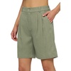 image:imageWillit Womens Linen Shorts Wide LegSage Green