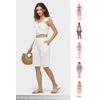 image:imageWillit Womens Linen Shorts Wide LegWhite