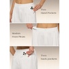 image:imageWillit Womens Linen Shorts Wide LegWhite