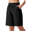 image:imageWillit Womens Linen Shorts with PocketsBlack