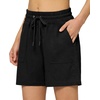 image:imageWillit Womens Linen Shorts with PocketsBlack