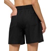 image:imageWillit Womens Linen Shorts with PocketsBlackupdate