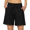 image:imageWillit Womens Linen Shorts with PocketsBlackupdate