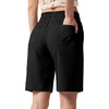 image:imageWillit Womens Linen Shorts with PocketsBlackupdate