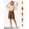 image:imageWillit Womens Linen Shorts with PocketsCaramel