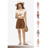 image:imageWillit Womens Linen Shorts with PocketsCaramelupdate