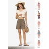 image:imageWillit Womens Linen Shorts with PocketsDeep Khaki