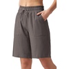 image:imageWillit Womens Linen Shorts with PocketsGray