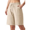 image:imageWillit Womens Linen Shorts with PocketsKhakiupdate
