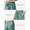 image:imageWillit Womens Linen Shorts with PocketsLake Green