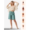 image:imageWillit Womens Linen Shorts with PocketsLake Green
