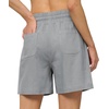 image:imageWillit Womens Linen Shorts with PocketsLight Grayupdate
