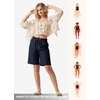 image:imageWillit Womens Linen Shorts with PocketsNavy Blue
