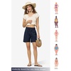 image:imageWillit Womens Linen Shorts with PocketsNavy Blue