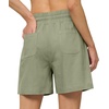 image:imageWillit Womens Linen Shorts with PocketsSage Green