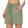image:imageWillit Womens Linen Shorts with PocketsSage Green
