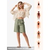 image:imageWillit Womens Linen Shorts with PocketsSage Greenupdate