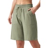 image:imageWillit Womens Linen Shorts with PocketsSage Greenupdate